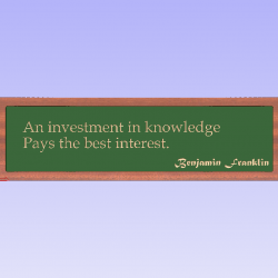 Quote by Benjamin Franklin-Investment