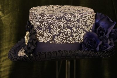 Hat, Navy Paisley - Image 2